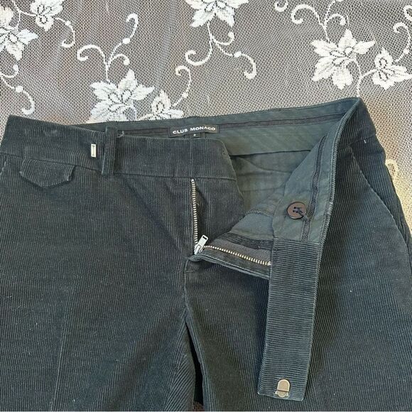 Club Monaco Corduroy Boot Cut Pants in Green Sz 0 - Picture 4 of 11